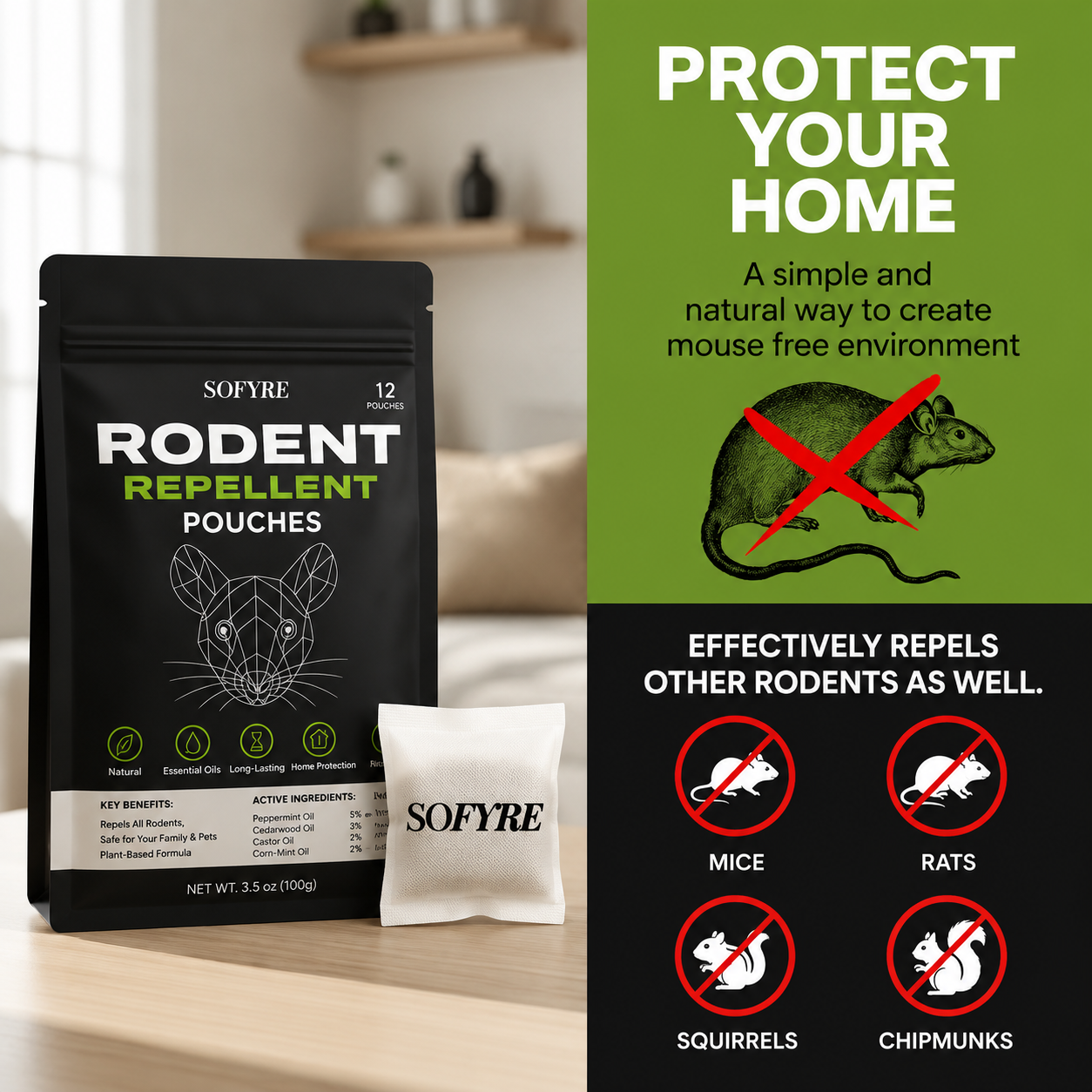Place These Pouches Anywhere Mice Hide - And Watch Them Disappear